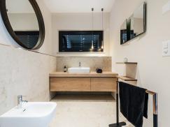 Waschtisch mit 2 Vollauszügen, Eiche Echtholz, Oberfläche Naturholzeffekt