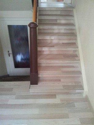 Treppenrenovierung mit Parkett